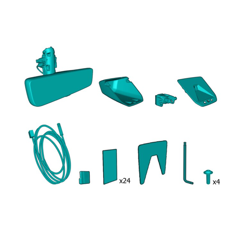 VOLVO zestaw montażowy cyfrowe lusterko wsteczne wyświetlacz OE 32368473