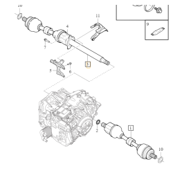 VOLVO V90 II oryginalna prawa półoś napedowa kompletna B420TX OE 36003734