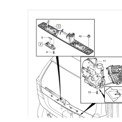 VOLVO V70 XC70 XC90 przycisk klamka mikrostyk klapy tył OE 31253018