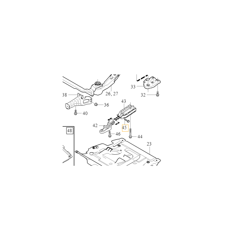 VOLVO śruba M12x70mm oryginał OE