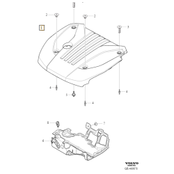 VOLVO S60 V60 S90 V90 XC60 XC90 górna pokrywa osłona silnika 2.0 B420TX OE