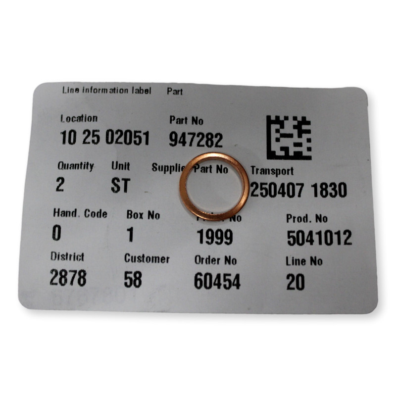 VOLVO C30 S40 S60 S80 V70 XC90 uszczelka korka spustu oleju OE 947282