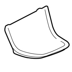 VOLVO XC60 II guma lewa wykładzina boczka drzwi blondę OE 30747649