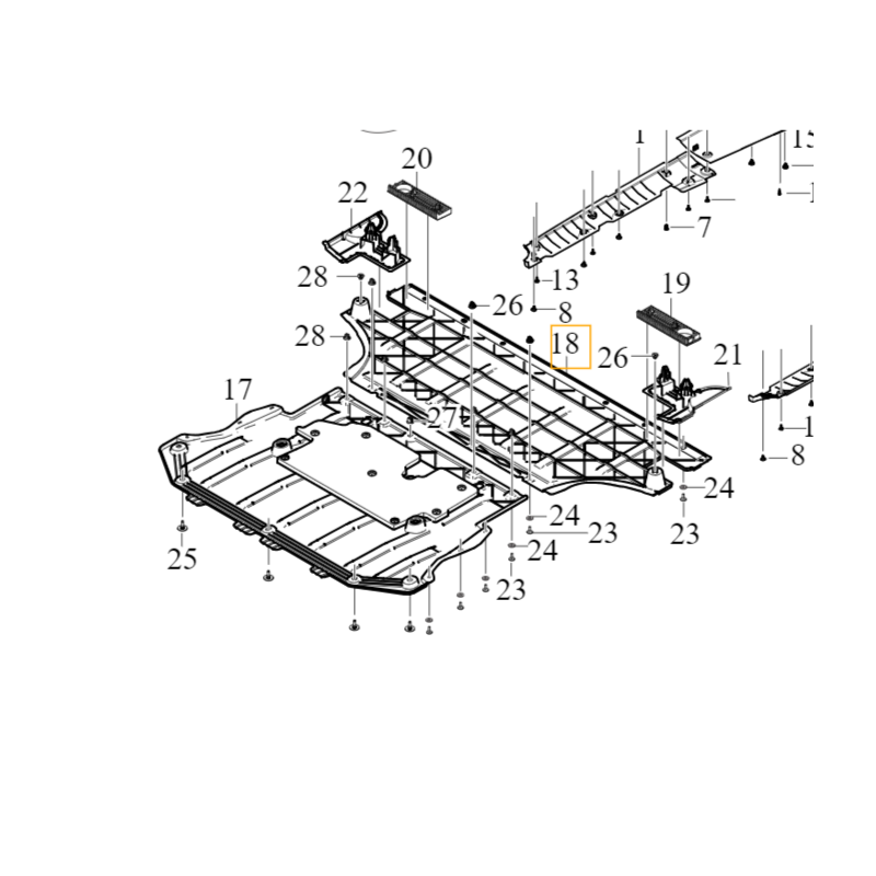 VOLVO C40 XC40 osłona plyta pod silnik zawieszenie oryginał OE 31694434