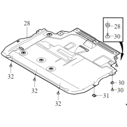 VOLVO V40CC osłona plyta pod silnik oryginał OE