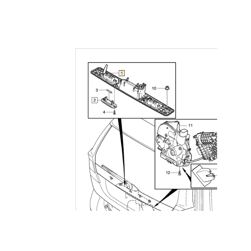 VOLVO V70 XC70 XC90 przycisk klamka mikrostyk klapy tył OE 31253018