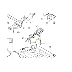VOLVO śruba M12x70mm oryginał OE