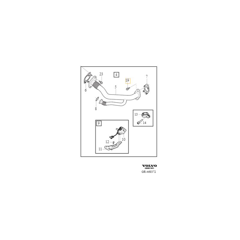 VOLVO oryginalna śruba montazowa M8x31 OE 988939