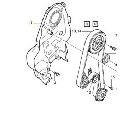 VOLVO XC90 V70 XC70 S60 S80 osłona obudowa rozrządu 8631626 OE