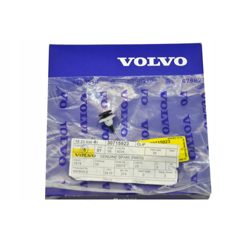 VOLVO C30 spinka klips poszycia tapicerki słupka