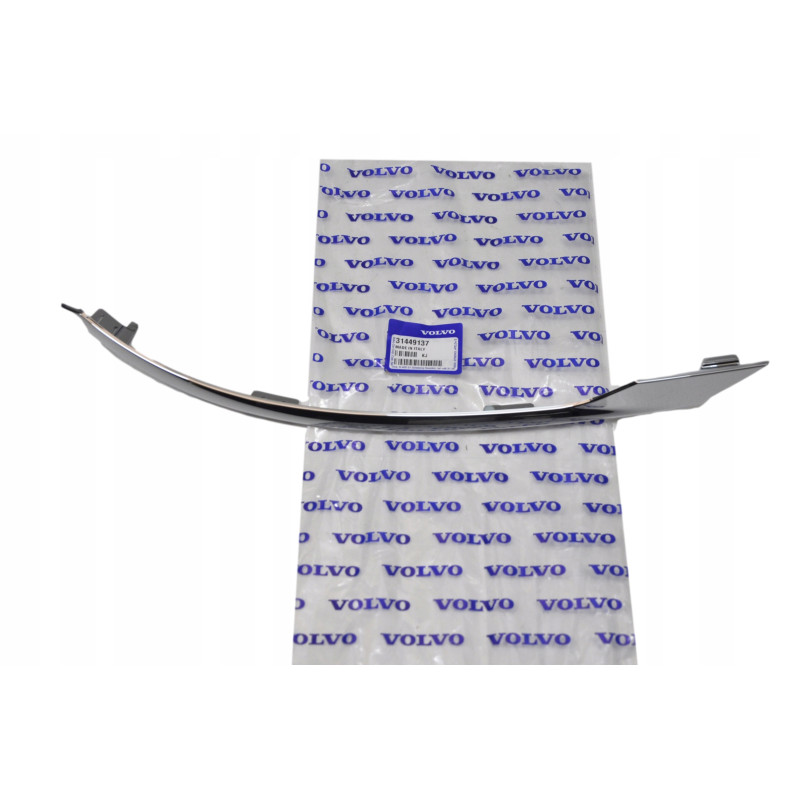 VOLVO XC60 II tylna lewa listwa zderzaka chrom OE