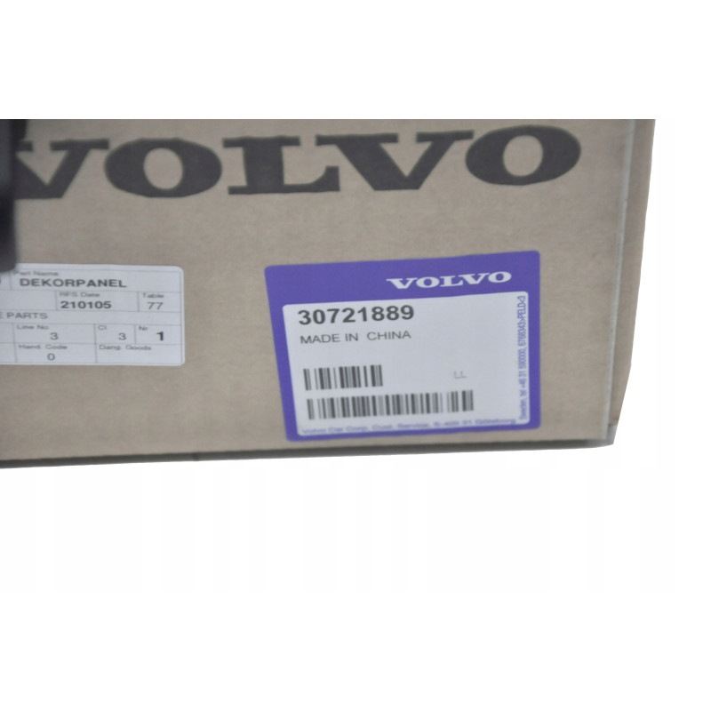 VOLVO S80 V70 XC60 XC70 Blenda panel kierownicy czarny 30721889 OE