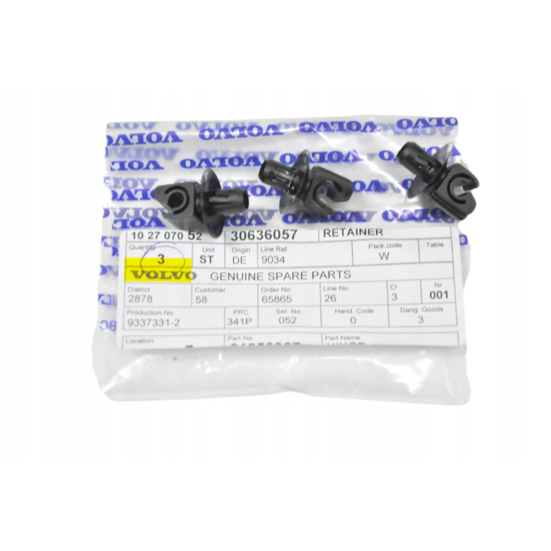 VOLVO C30 ELECTRIC C70 S40 S60 Uchwyt przewodu hamulcowego 30636057 OE