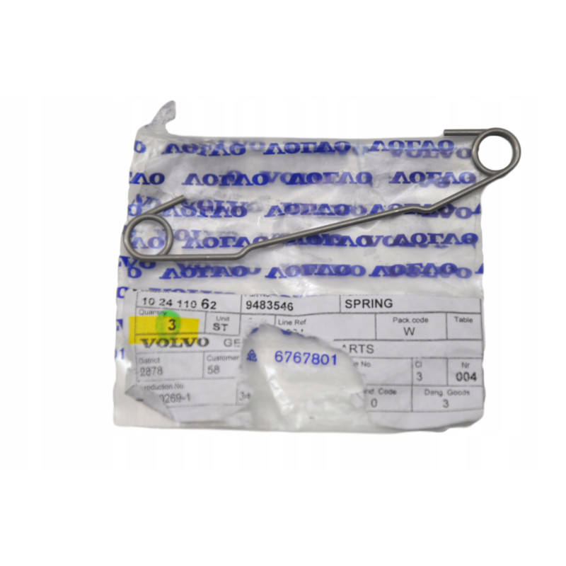 VOLVO S60 V70 S80 XC90 sprężyna klapki wlew paliwa