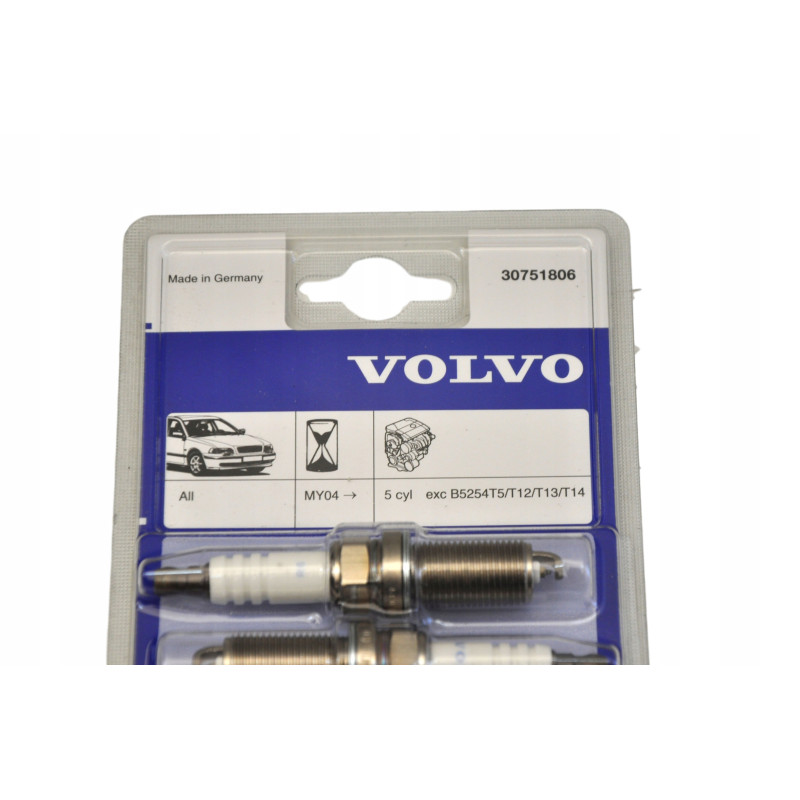 VOLVO C30 C70 S40 S60 S80 V50 S60r v70r t5 świece zapłonowe 30751806 OE