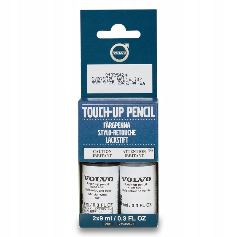 VOLVO lakier sztyft mazak zaprawka White 707