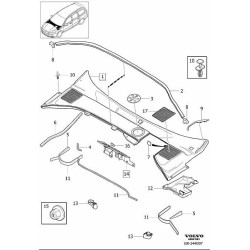 VOLVO S80 V70 XC70 uszczelka pianka podszybia OE