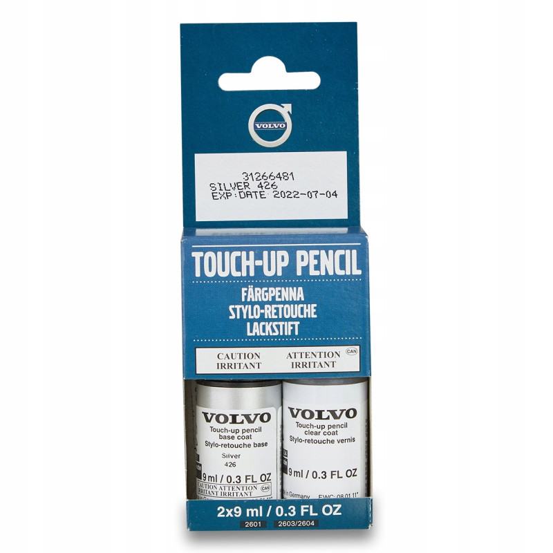 VOLVO lakier sztyft mazak zaprawka Silver 426