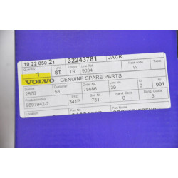 VOLVO EX40 XC40 Podnośnik lewarek samochodowy 32243781 OE