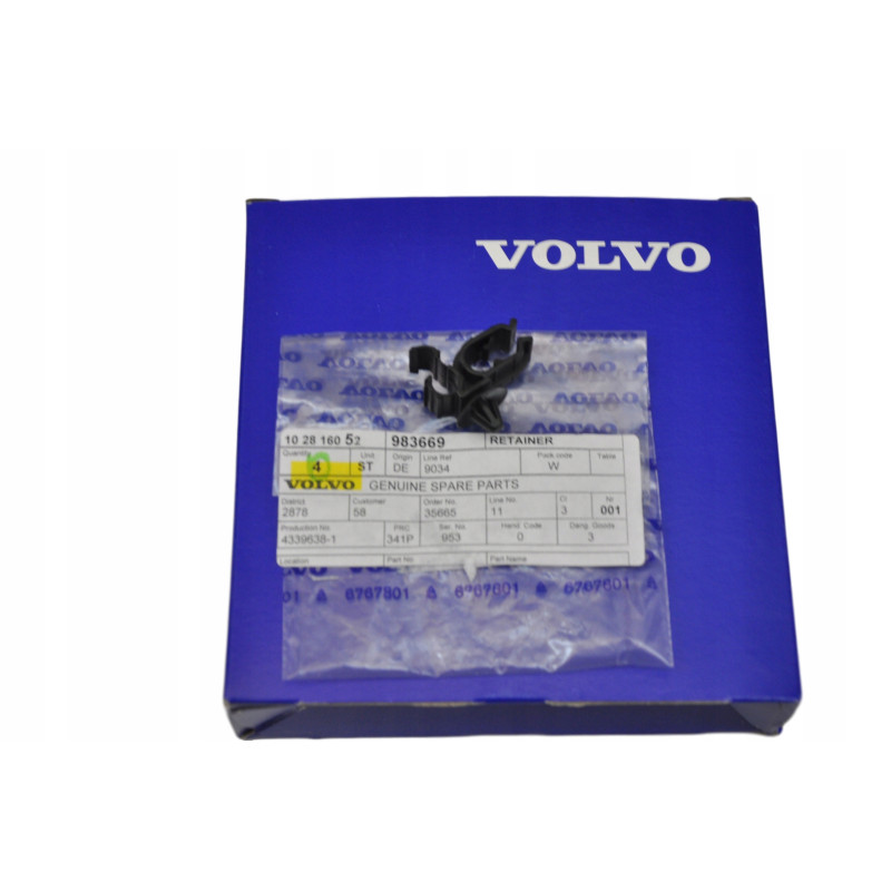 VOLVO S60 S80 V60 V70 XC60 XC70 XC90 Uchwyt przewodu spryskiwacza 983669 OE