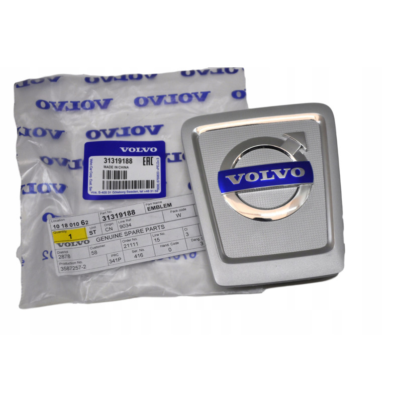 VOLVO C30 ELECTRIC C70 S40 S60 S60CC Emblemat osłona silnika 31319188 OE