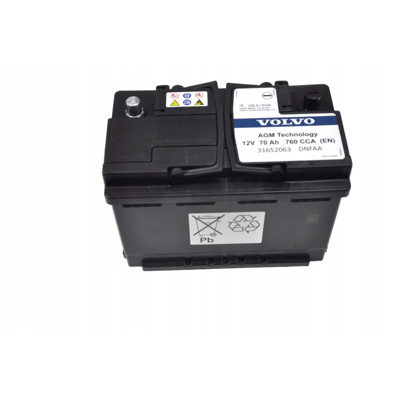 VOLVO C30 S40 S60 S60CC V40 V40CC V50 V60 Akumulator 760a 70ah 32431941 OE