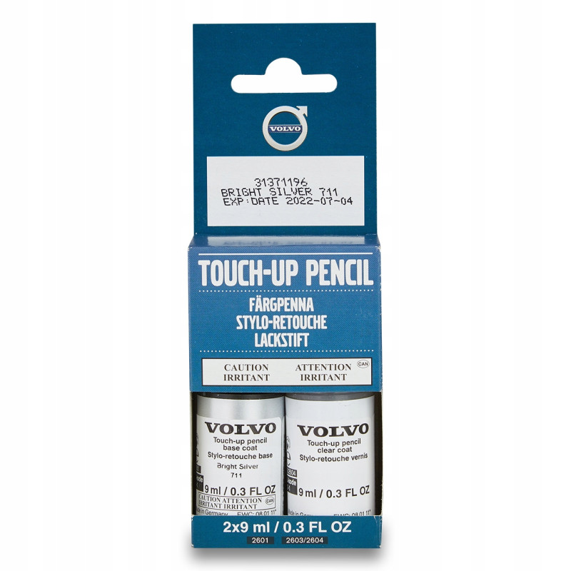 VOLVO lakier sztyft mażą zaprawka BrightSilver 711
