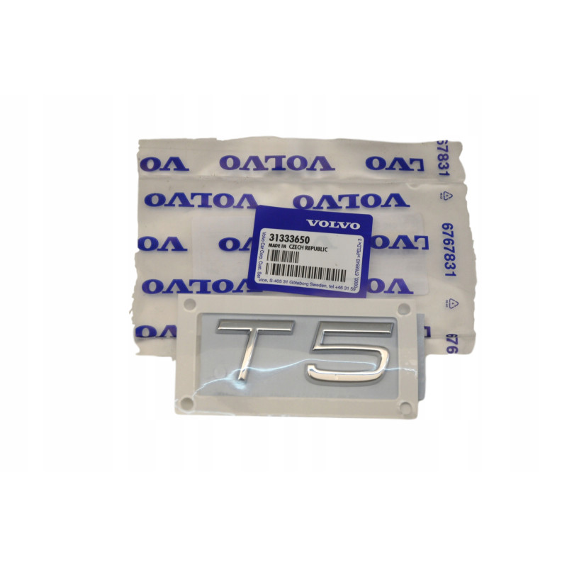 VOLVO XC90 XC70 XC60 V90 V70 V60 V50 T5 emblemat na tylna klapę 31333650 OE