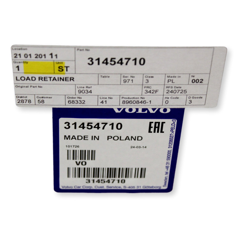 VOLVO S60 S60CC Bagażnik dachowy belki 31454710 OE