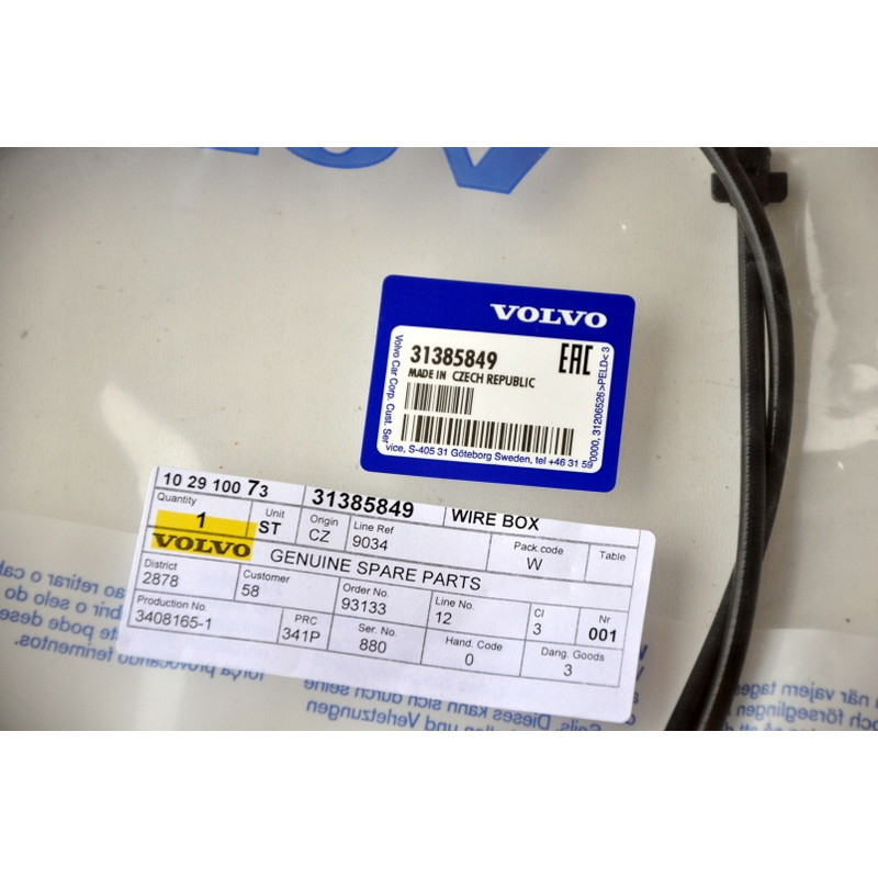 VOLVO S60 S60CC V60 V60CC Linka maski 31385849 OE