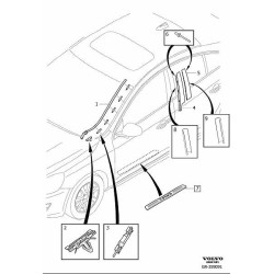 VOLVO S60 V60 spinka szyby czołowej 31304111 OE