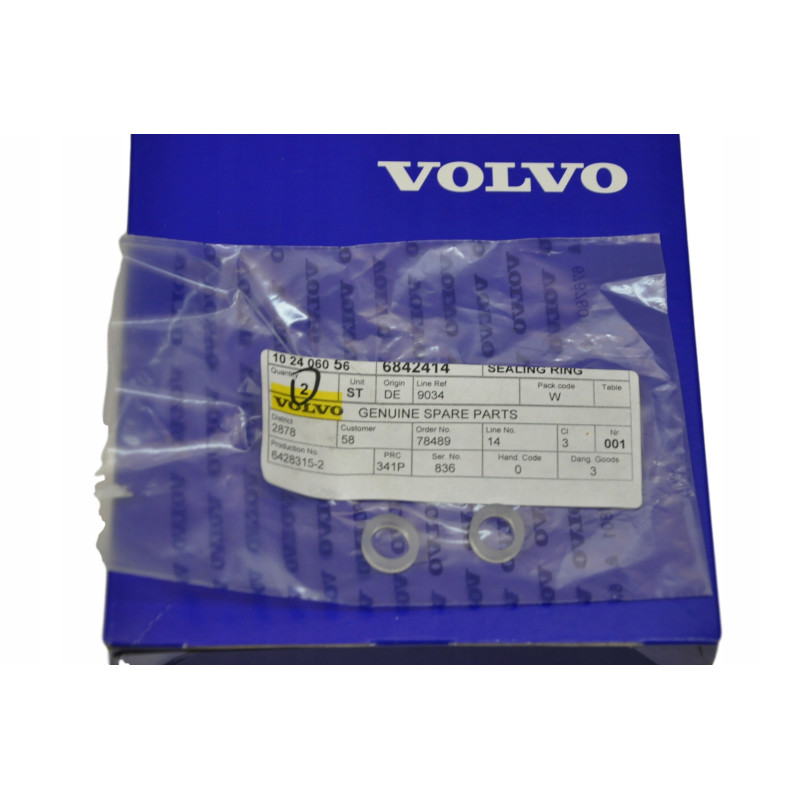 VOLVO 850 C70 CONV C70 COUPE Oring przewodu chłodnicy automat 6842414 OE