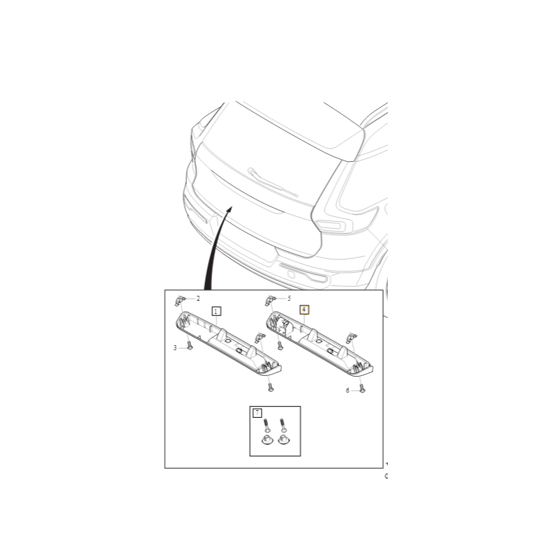 VOLVO XC40 C40 przycisk klamka mikrostyk klapy tył 32394440 OE