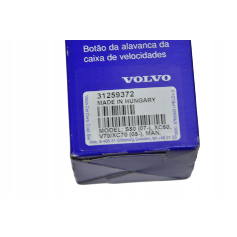 VOLVO S60 S80 V60 V70 XC60 XC70 R-design gałka biegów manual 6 31259372 OE