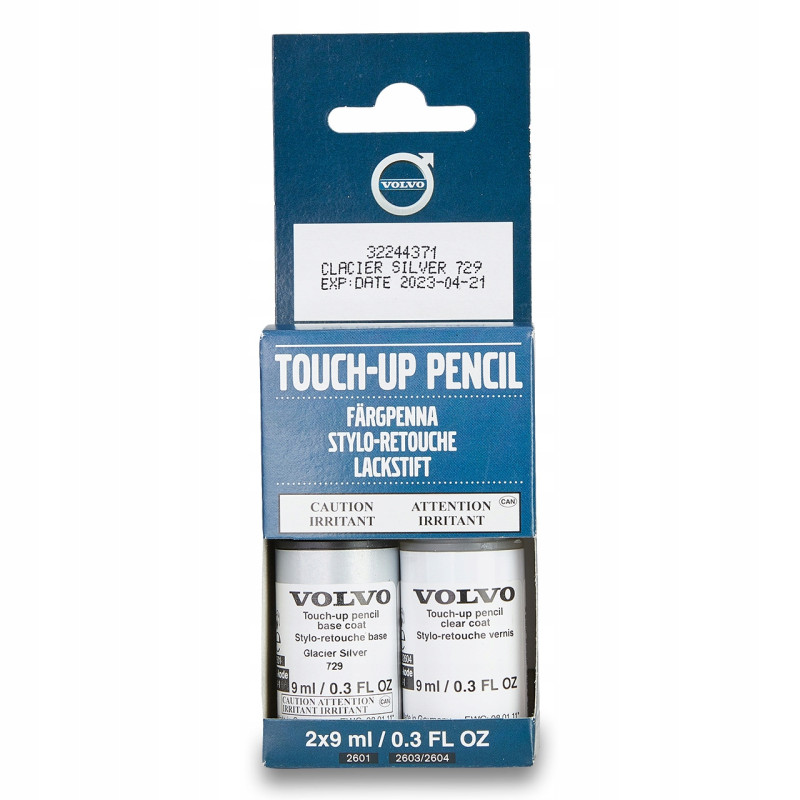VOLVO lakier sztyft zaprawka Glacier Silver 729