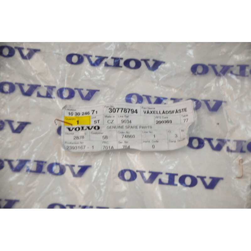 VOLVO C30 C70 S40 V40 V50 Wspornik lapa skrzyni automa 30778794 OE
