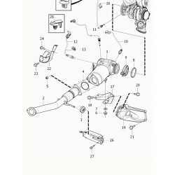 VOLVO S60CC S80 S90 V40 V40CC V60 V60CC V70 Uszczelka wydechu 31375261 OE