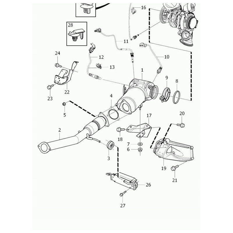 VOLVO S60CC S80 S90 V40 V40CC V60 V60CC V70 Uszczelka wydechu 31375261 OE