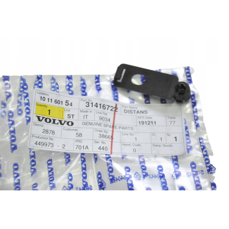 VOLVO XC60 XC90 mocowanie klips uchwyt klakson OE 31416722