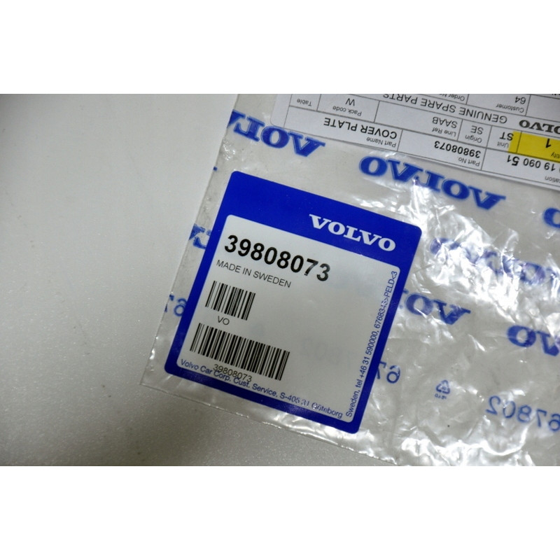 VOLVO S60 S60CC Osłona zamka klapy tył 39808073 OE