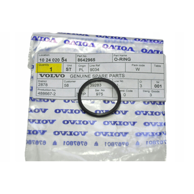 VOLVO C30 C70 S40 S60 S60CC S80 V40 V40CC Oring miski olejowej 8642965 OE