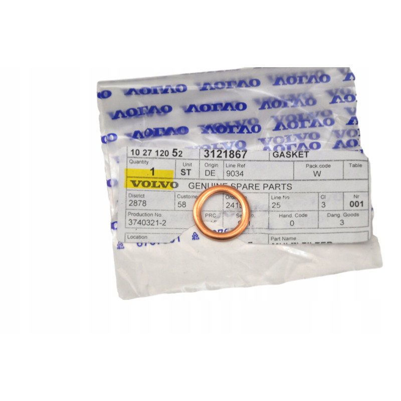 VOLVO V40 S40 440 460 480 uszczelka korka spustu oleju 3121867 OE