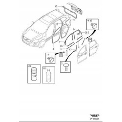 VOLVO XC60 Uszczelka karoseryjna drzwi przednie 31424324 OE