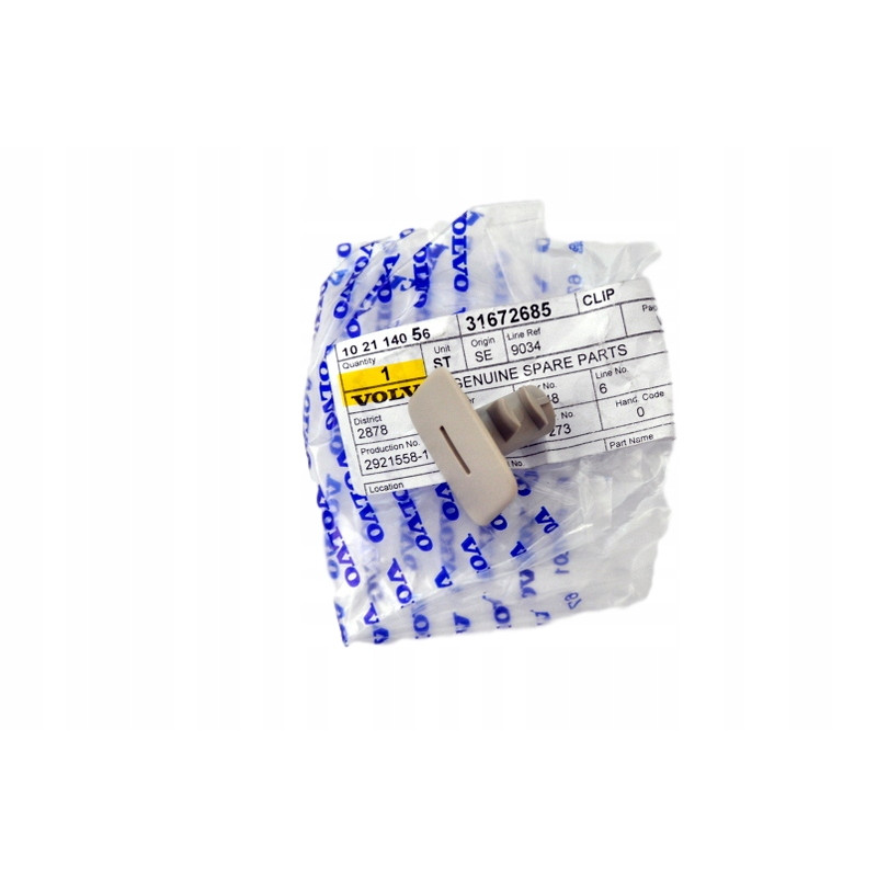 VOLVO S90 II spinka klips zaślepka podsufitki OE 31672685 31672607