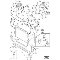 VOLVO V70 S80 przewód zbiornika wyrównawczego 2,0T 31202748