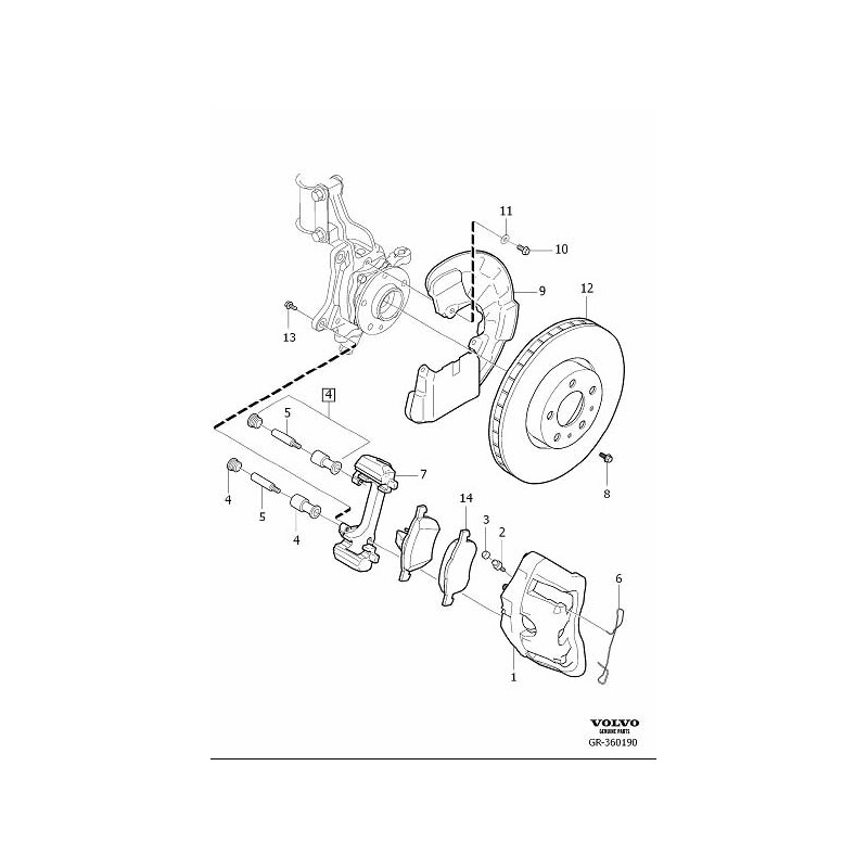 VOLVO XC60 przednie prawe...