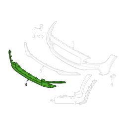 VOLVO V90 Cross country dokladka spoiler zderzak przód 31383960 OE