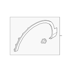 VOLVO XC40 C40 Listwa na przedni lewy błotnik nadkole 32409188 OE