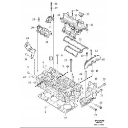 VOLVO V70 V60 V40 S80 S60 Oring głowicy silnika 1.6t 30622570 OE