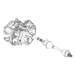 VOLVO XC60 2,0D lewa półoś kompletna oryginał OE